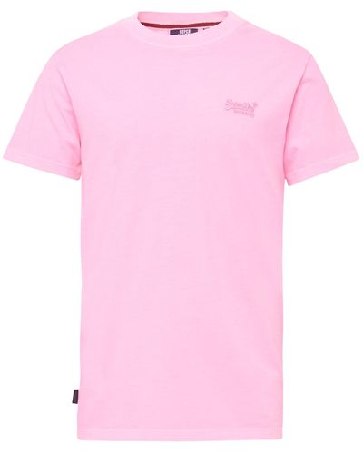 Superdry T-shirt 'essentiale' - Pink