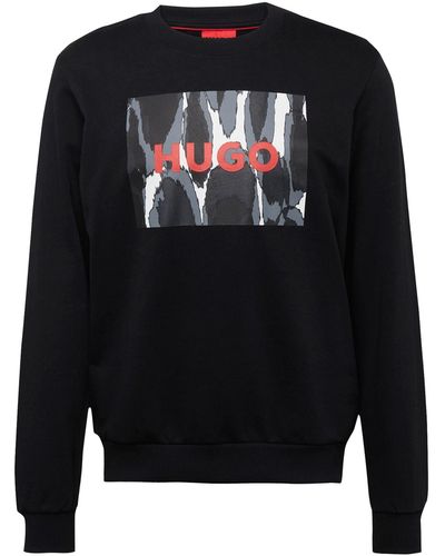 HUGO Sweatshirt 'duragol' - Schwarz
