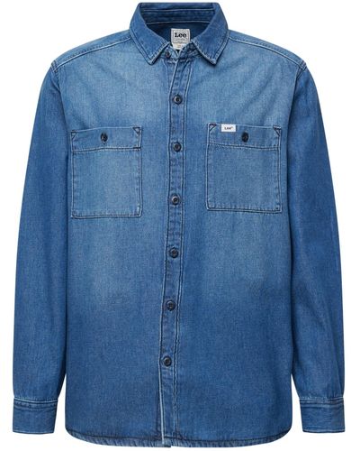 Lee Jeans ® Langarmhemd (1-tlg) - Blau