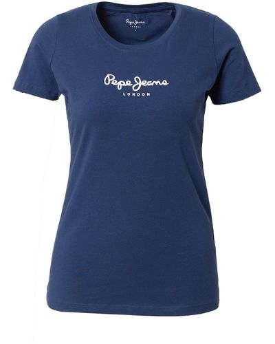 Pepe Jeans T-shirt 'new virginia' - Blau