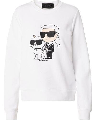 Karl Lagerfeld Sweatshirt 'ikonik 2.0' - Weiß