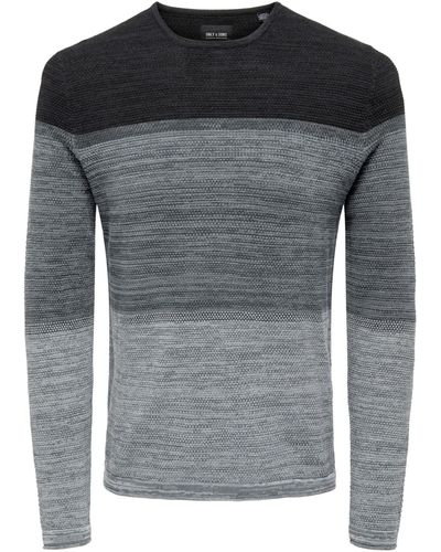 Only & Sons Pullover 'panter' - Grau