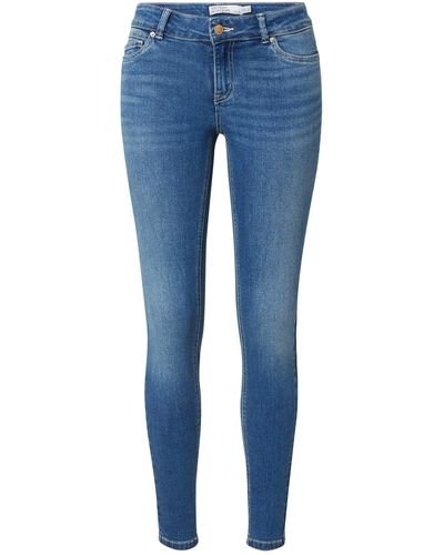 Vero Moda 7/8-Jeans SYLVIA (1-tlg) Plain/ohne Details - Blau