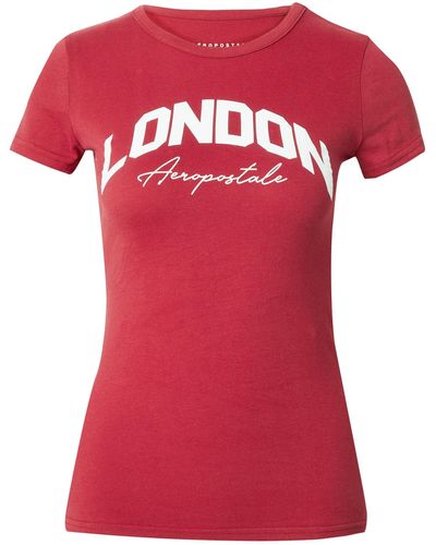 Aéropostale T-shirt 'london' - Rot