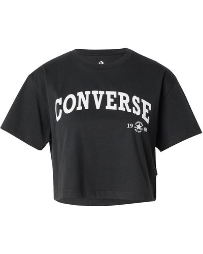 Converse T-shirt 'retro chuck' - Schwarz