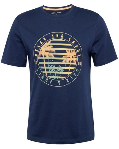 Jack & Jones T-shirt 'summer vibe' - Blau