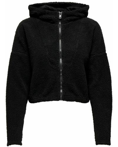 ONLY Sweatshirt 'teddy' - Schwarz