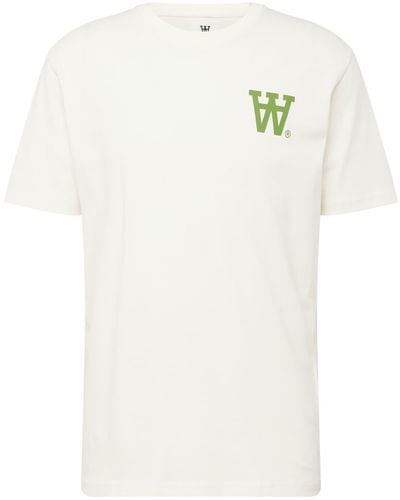 WOOD WOOD T-shirt 'ace aa' - Weiß