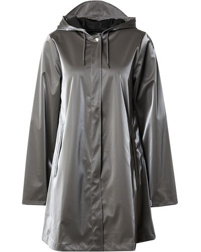 Rains Damen - jacken & mäntel 'a-line w jacket' - Grau