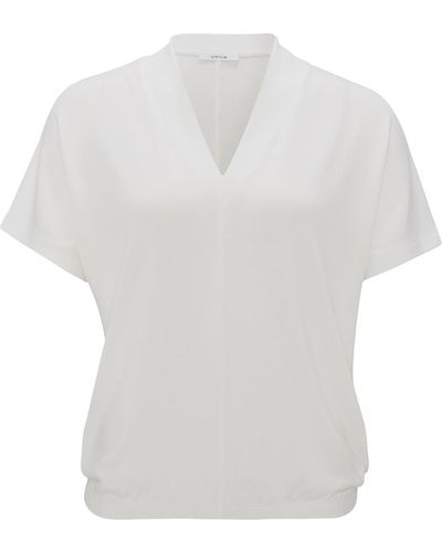 Opus T-shirt 'sagie' - Weiß