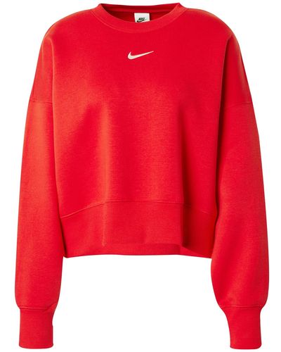 Nike Sweatshirt 'phoenix fleece' - Rot