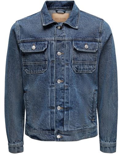 Only & Sons Jacke 'duke' - Blau