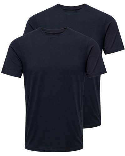 Only & Sons T-shirt 'theo' - Blau