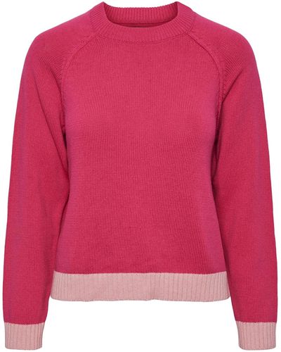 Pieces Pullover 'nistra' - Pink