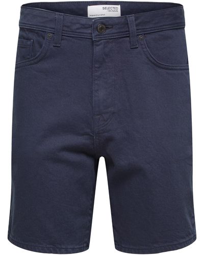 SELECTED Shorts 'luke' - Blau