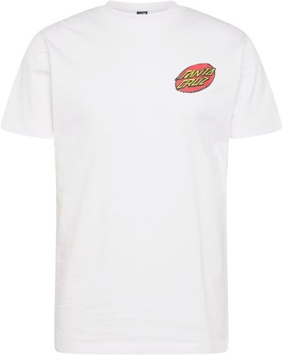 Santa Cruz T-shirt 'creep dot' - Weiß
