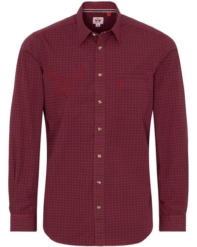 Spieth & Wensky Trachtenhemd "nelson" - Rot
