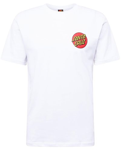 Santa Cruz T-shirt 'classic dot' - Weiß
