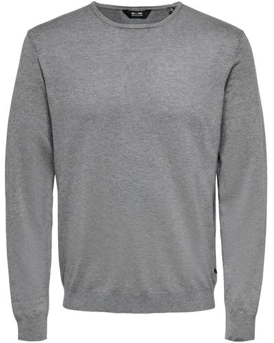 Only & Sons Only & sons pullover 'wyler' - Grau