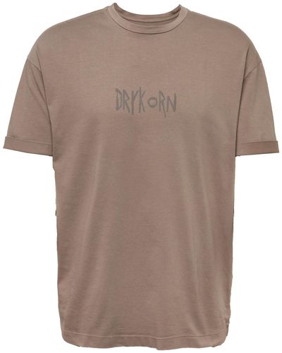 DRYKORN Shirt 'drykorn x about you thilo_conscious' - Braun