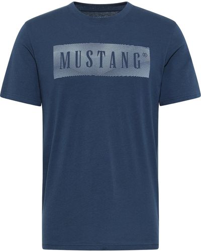 Mustang T-shirt 'austin' - Blau