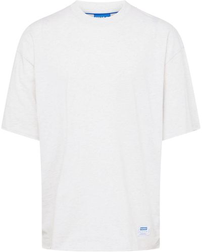 HUGO T-shirt 'nambers' - Weiß