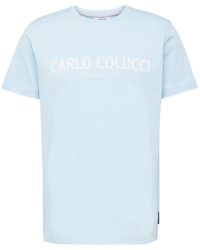 carlo colucci T-shirt 'di comun' - Blau