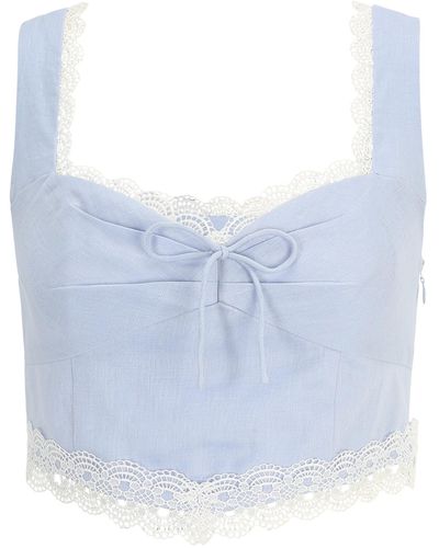 Forever New Bluse 'lacey' - Blau