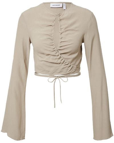 Weekday Bluse 'cassie' - Weiß