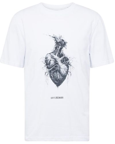 Han Kjobenhavn T-shirt 'heart monster' - Weiß