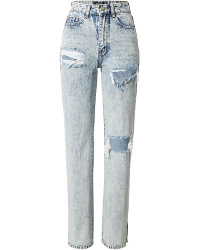 Nasty Gal Jeans 'now or never distressed' - Blau