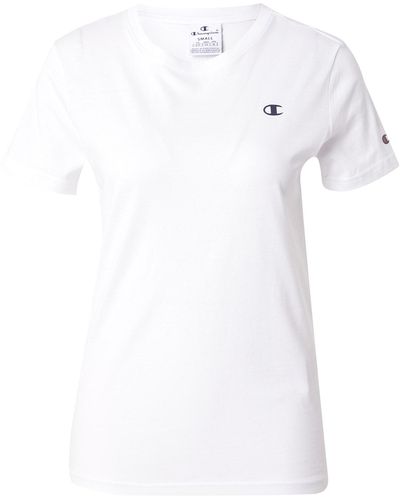 Champion T-Shirt (1-tlg) Plain/ohne Details - Weiß