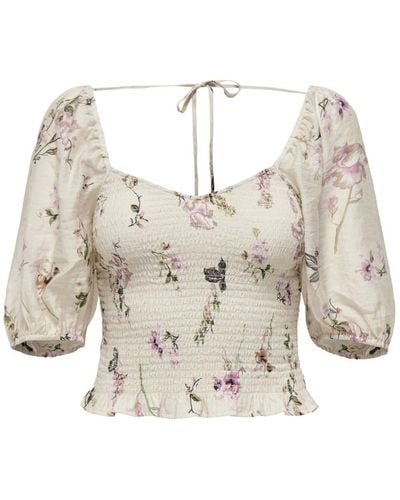 ONLY Bluse 'lucca' - Natur