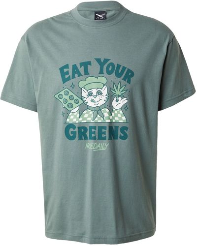 Iriedaily T-shirt 'eat greens' - Grün