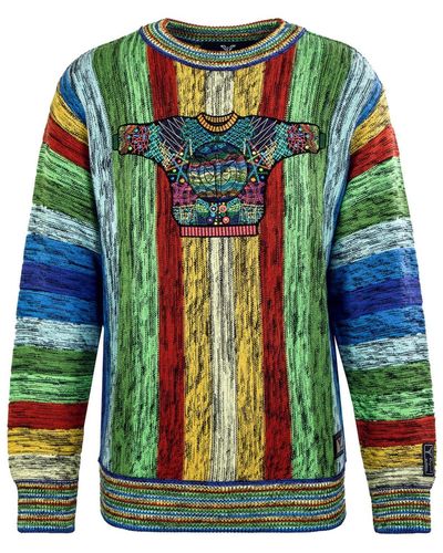 carlo colucci Sweatshirt 'c11603' mischfarben - Grün