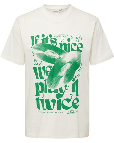 Dedicated Shirt 'play it twice' - Grün