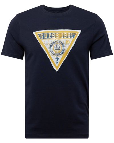 Guess T-Shirt (1-tlg) - Blau