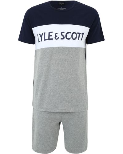 Lyle & Scott Pyjama 'steven' - Grau