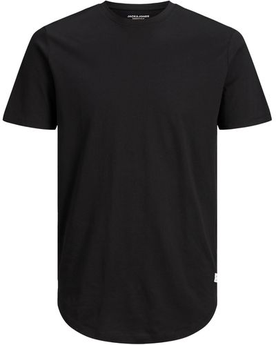 Jack & Jones Rundhals T-Shirt JJENOA - Schwarz