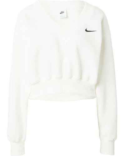 Nike Sweatshirt 'phoenix fleece' - Weiß