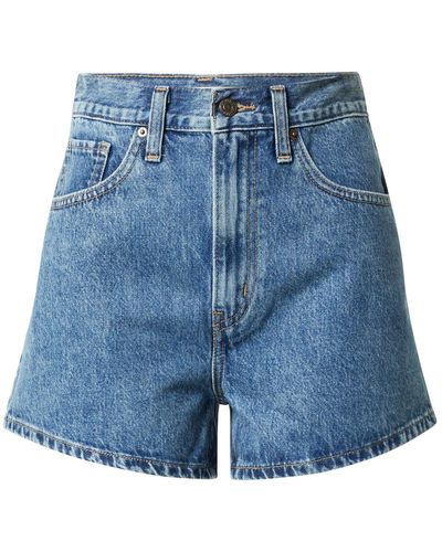 Levi's Jeans 'high waisted mom short' - Blau