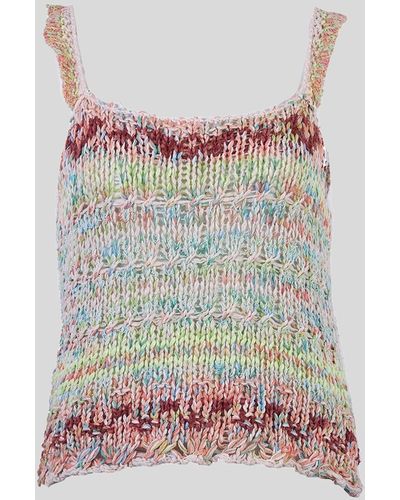 Free People Palmetto Knitted Tank Top - Brown