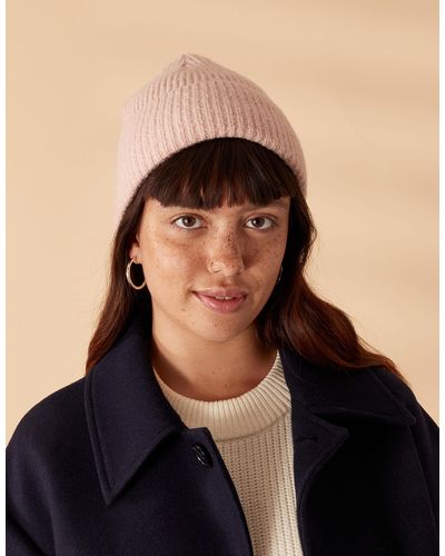 Accessorize Women's Pink Soho Knit Beanie Hat - Multicolour