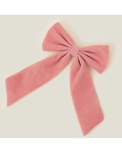 Accessorize Women's Pink Velvet Hair Bow