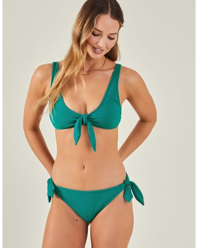 Accessorize Women's Bunny Tie Bikini Briefs Teal - Green