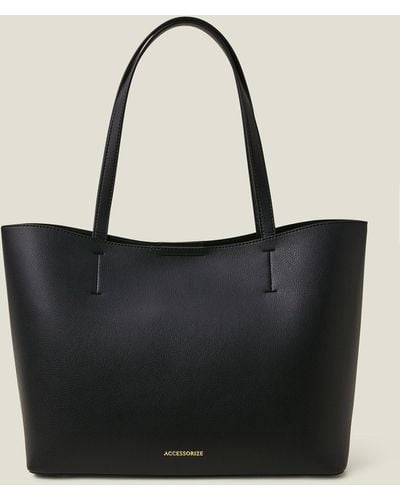 Accessorize Women's Black Leo Tote Bag