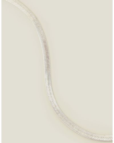 Accessorize Women's Sterling Silver-plated Omega Chain - Natural
