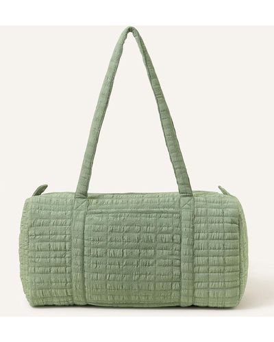 Accessorize Women's Green Seersucker Weekend Bag