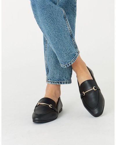 Accessorize Tapered Loafers Black - Blue
