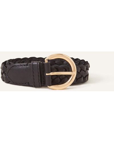 Women's Leather Plaited Belt